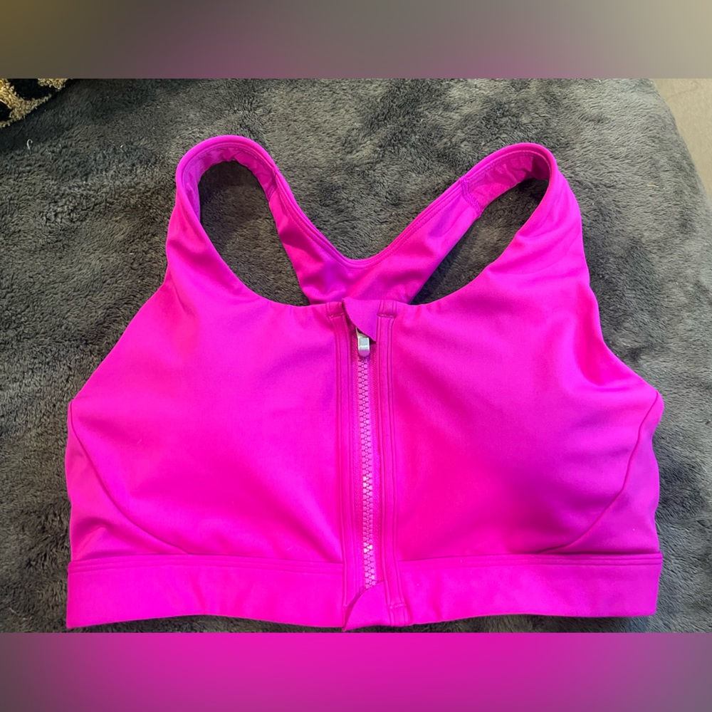 Athleta front zip bra